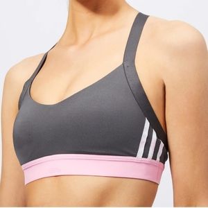 Adidas Women's All Me 3-Stripe Sports Bra